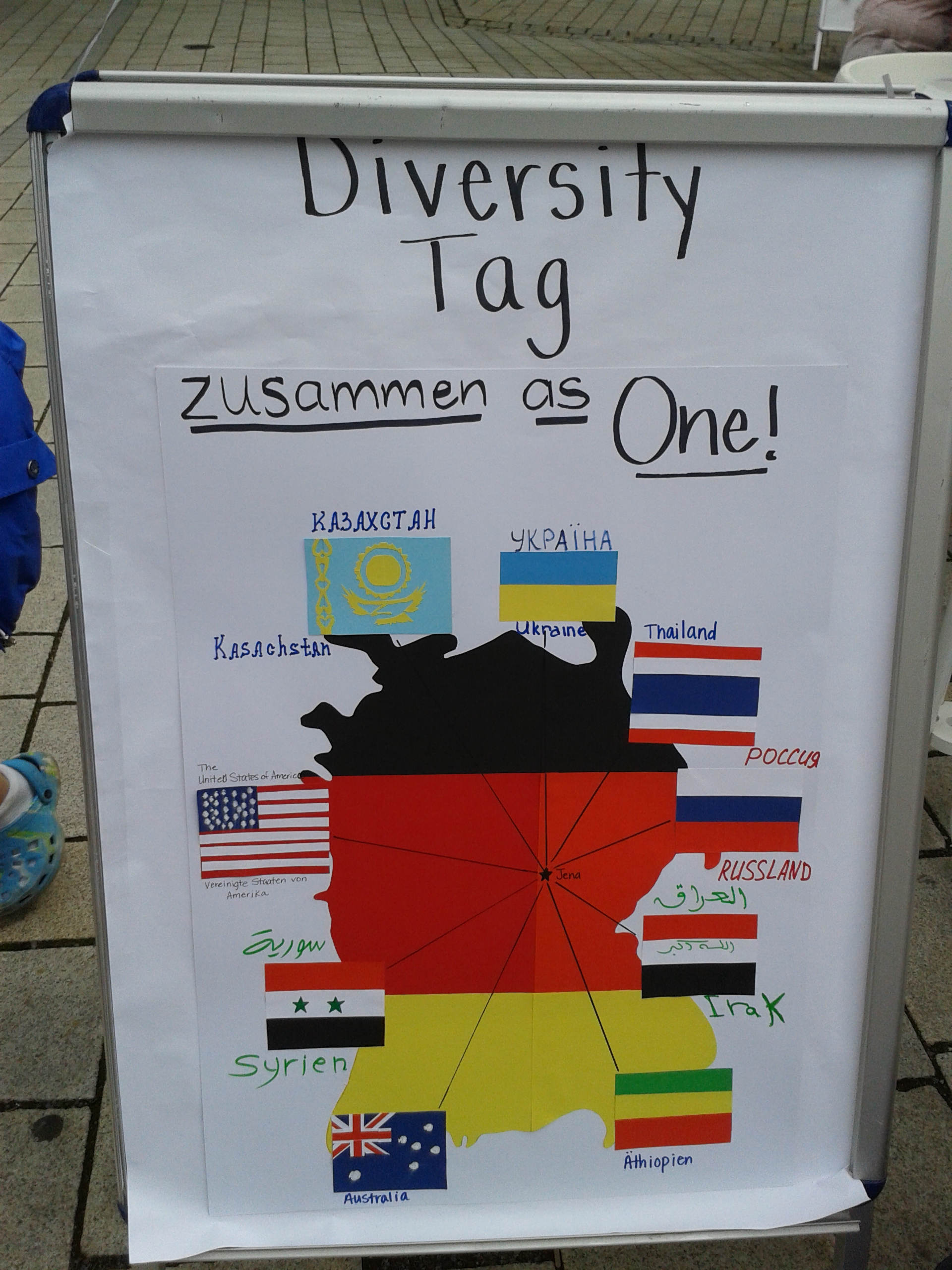 Plakat „Diversity Tag – Zusammen as One", 2013